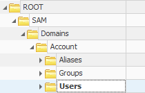 sam reg path